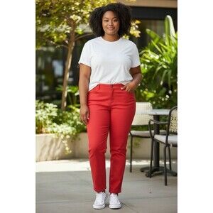 Old Navy Pixie Pants Coral  Size 16 Mid Rise Ankle NWT